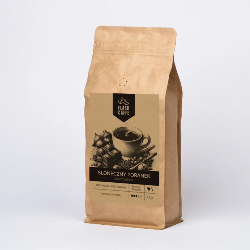 Kawa ziarnista Słoneczny Poranek 1kg | Flashcaffe