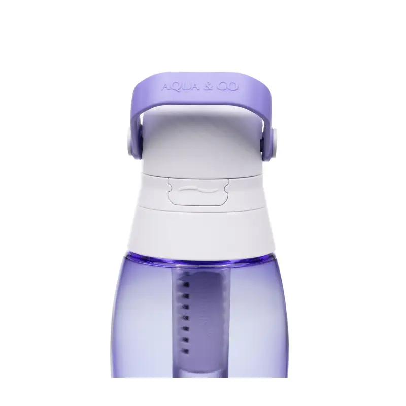 butelka bidon filtrujący aqualogis 500 ml fioletowa