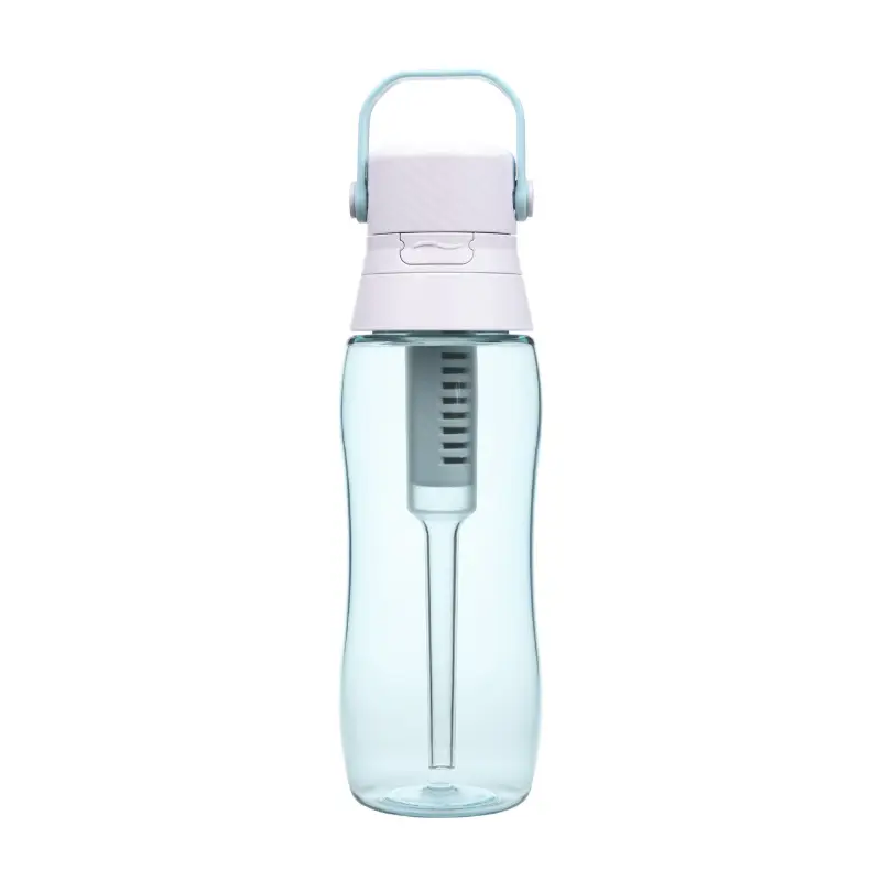 Butelka filtrująca Aqualogis Aqua&Go Tritan z filtrem 500 ml – Błękitny